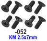 UDIRC 1602 Panther Countersunk screws.1602-052.KM 2.5x7mm